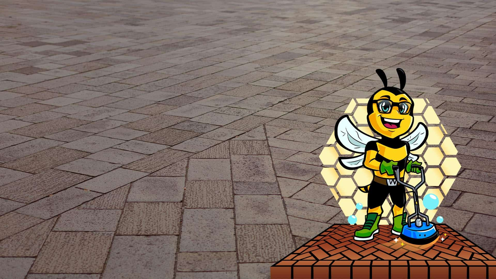 Clean Paver Stones Banner